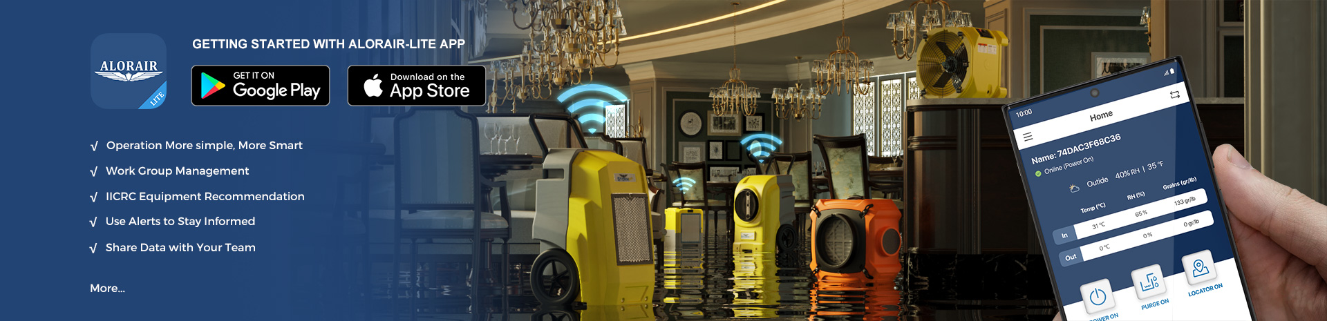 ALORAIR-NEW-WIFI Commercial Dehumidifier-APP