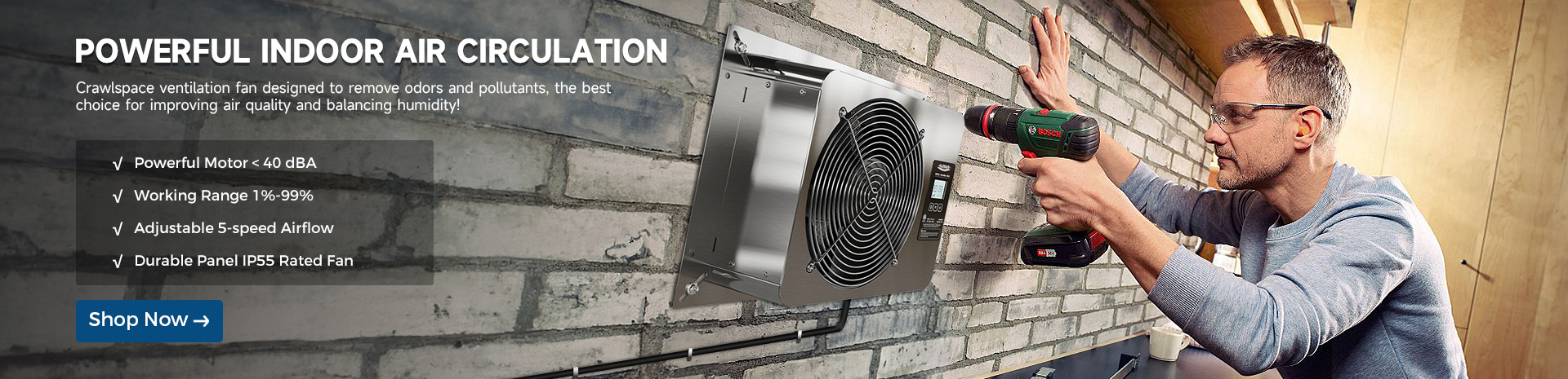 AlorAir VentirMax 570SD Ventilator Fan