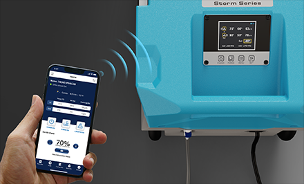 Commercial Dehumidifier for Water Damage Restoration with Wifi App Control