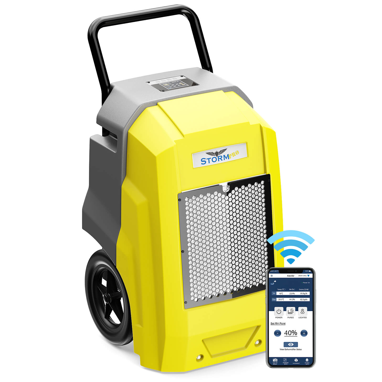 AlorAir Sentinel HD55 Basement Dehumidifier Blue