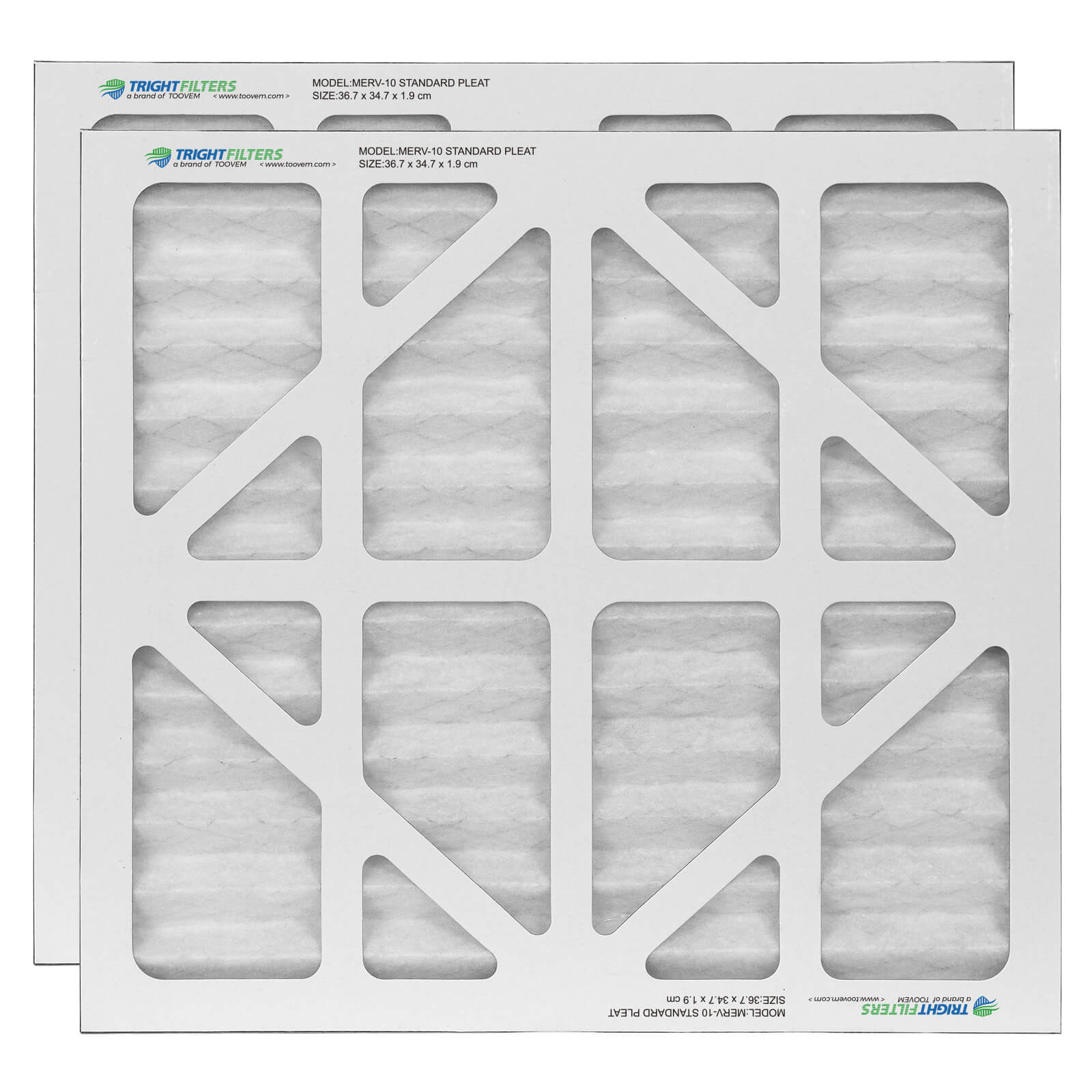 AlorAir® 2-Pack MERV-10 Air Filter for PureAiro HEPA Pro/Max Air Scrubber